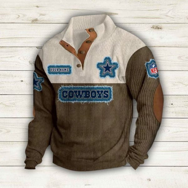 Dallas Cowboys Colorful Stand Collar Sweatshirt AZBTCSSW000003