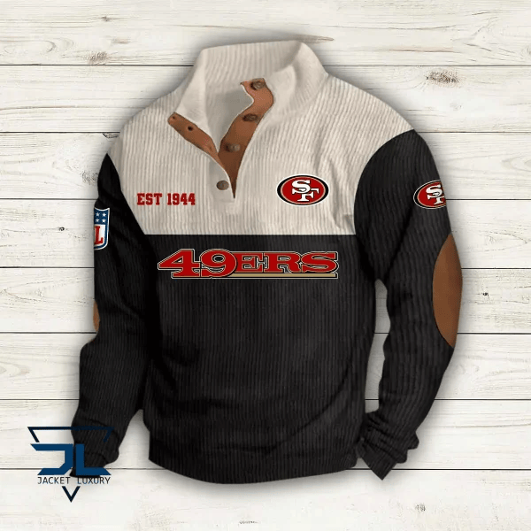 San Francisco 49ers Colorful Stand Collar Sweatshirt AZBTCSSW000004