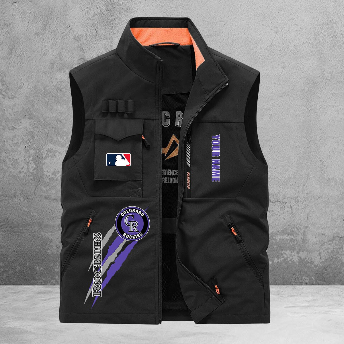 Colorado Rockies New Personalized Multi-Pockets Vest AZBTMPV000127