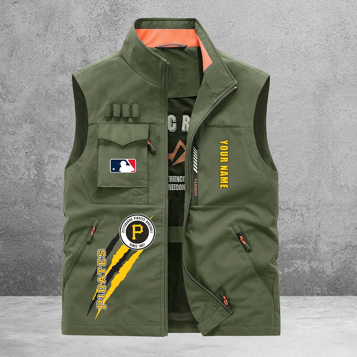 Pittsburgh Pirates New Personalized Multi-Pockets Vest AZBTMPV000135