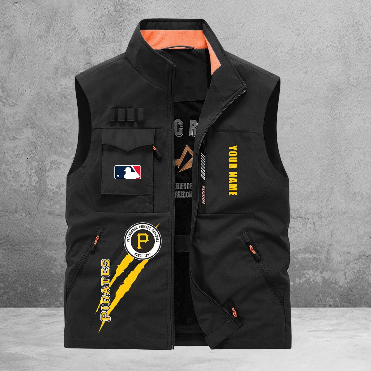 Pittsburgh Pirates New Personalized Multi-Pockets Vest AZBTMPV000135