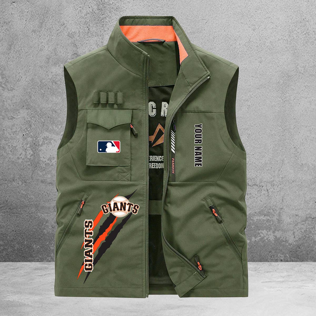 San Francisco Giants New Personalized Multi-Pockets Vest AZBTMPV000107