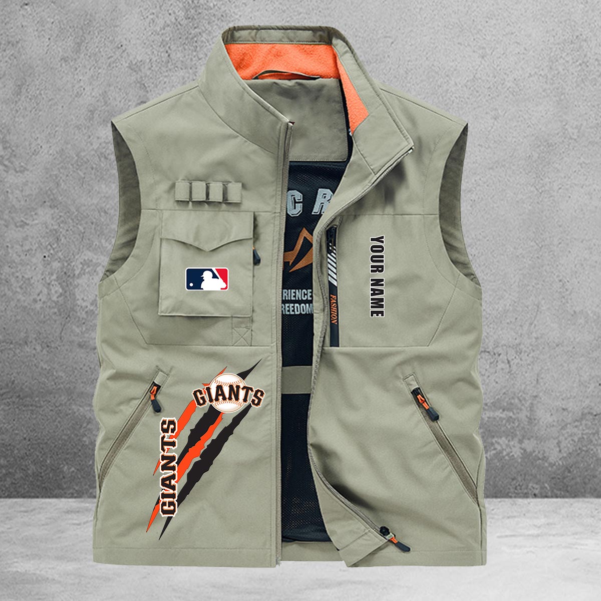 San Francisco Giants New Personalized Multi-Pockets Vest AZBTMPV000107