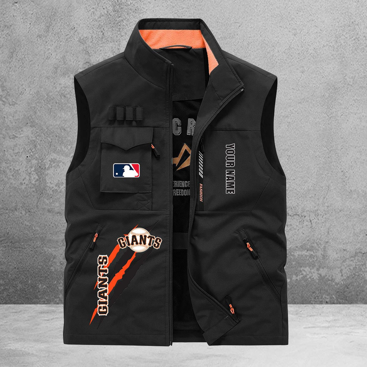San Francisco Giants New Personalized Multi-Pockets Vest AZBTMPV000107