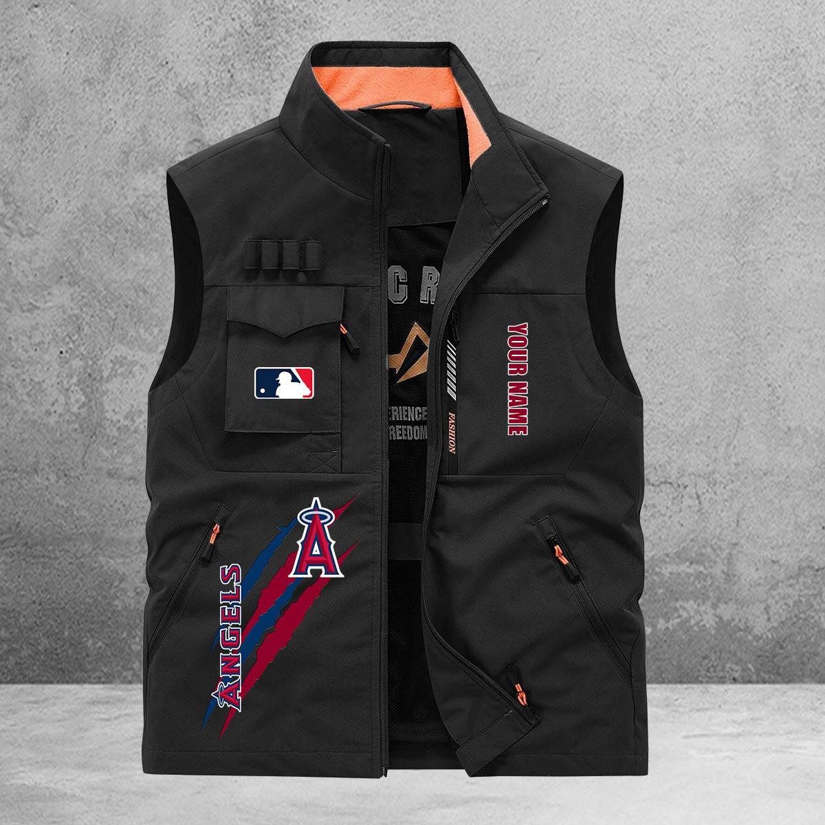 Los Angeles Angels New Personalized Multi-Pockets Vest AZBTMPV000110
