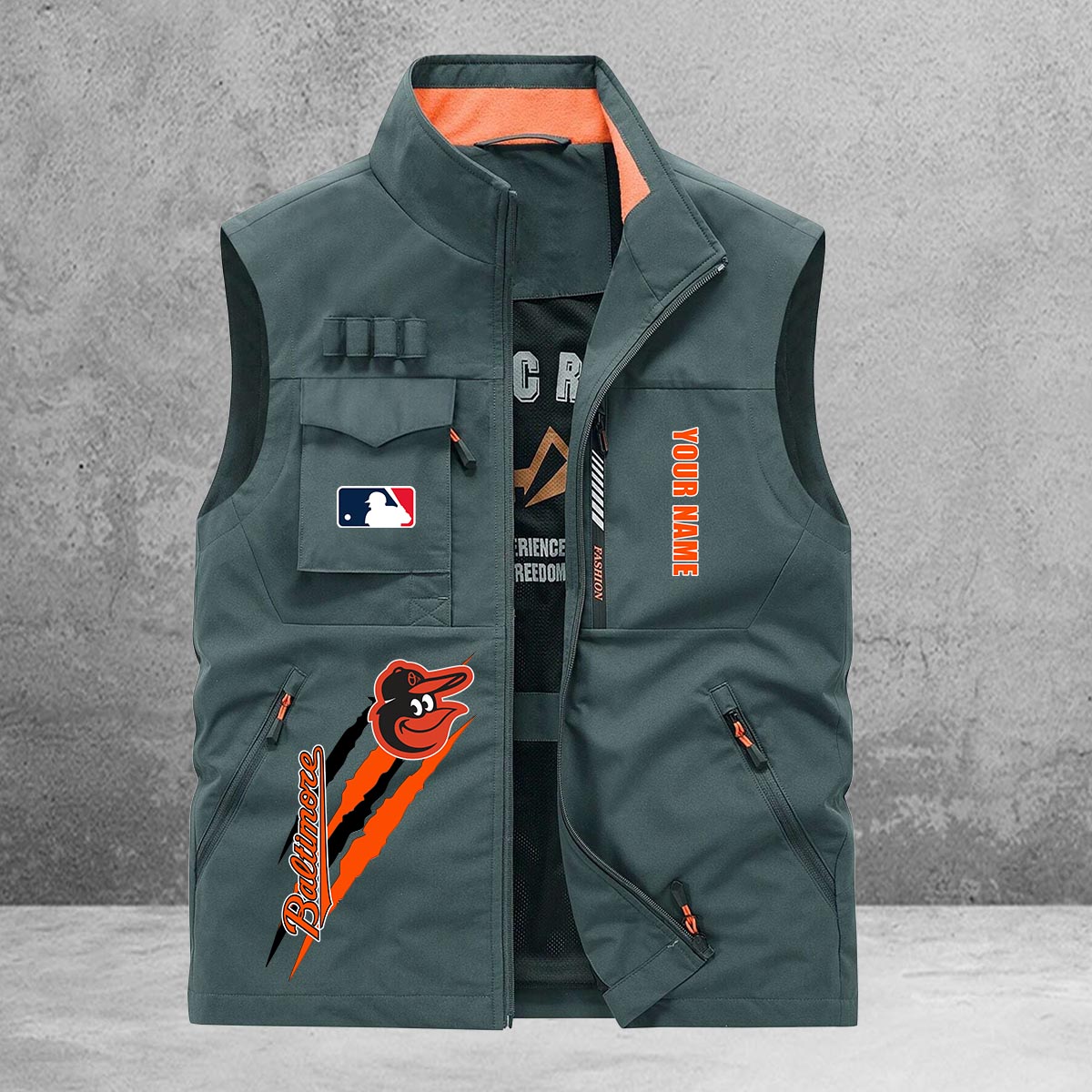 Baltimore Orioles New Personalized Multi-Pockets Vest AZBTMPV000113