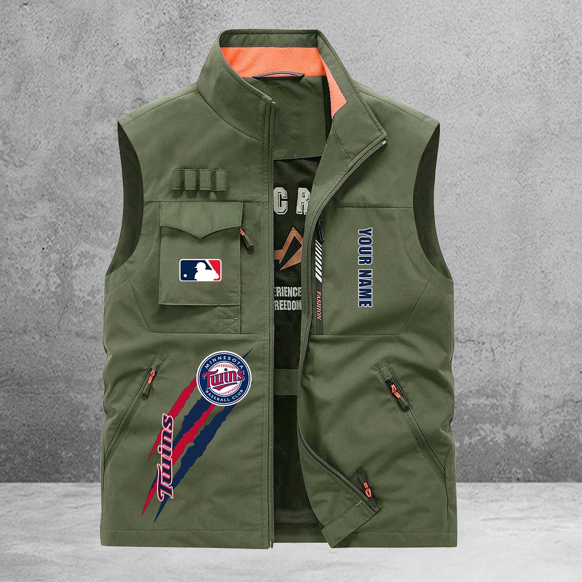 Minnesota Twins New Personalized Multi-Pockets Vest AZBTMPV000115