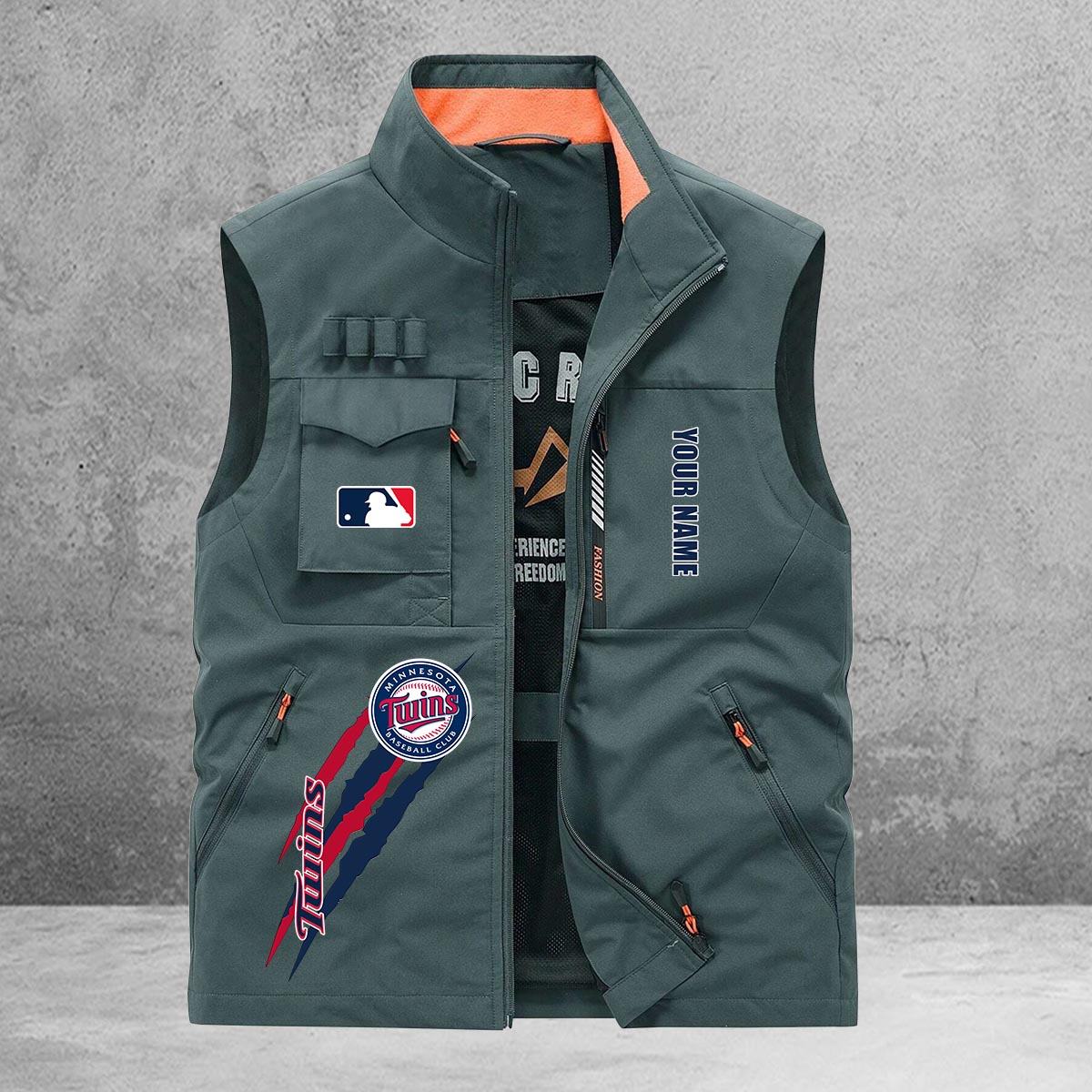 Minnesota Twins New Personalized Multi-Pockets Vest AZBTMPV000115