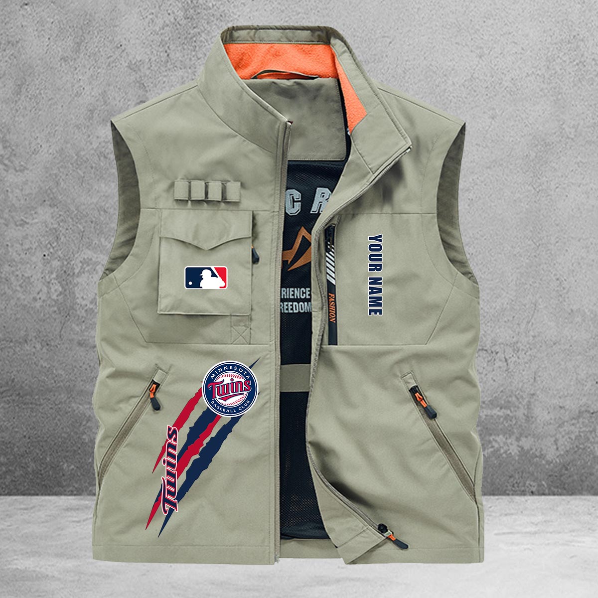 Minnesota Twins New Personalized Multi-Pockets Vest AZBTMPV000115