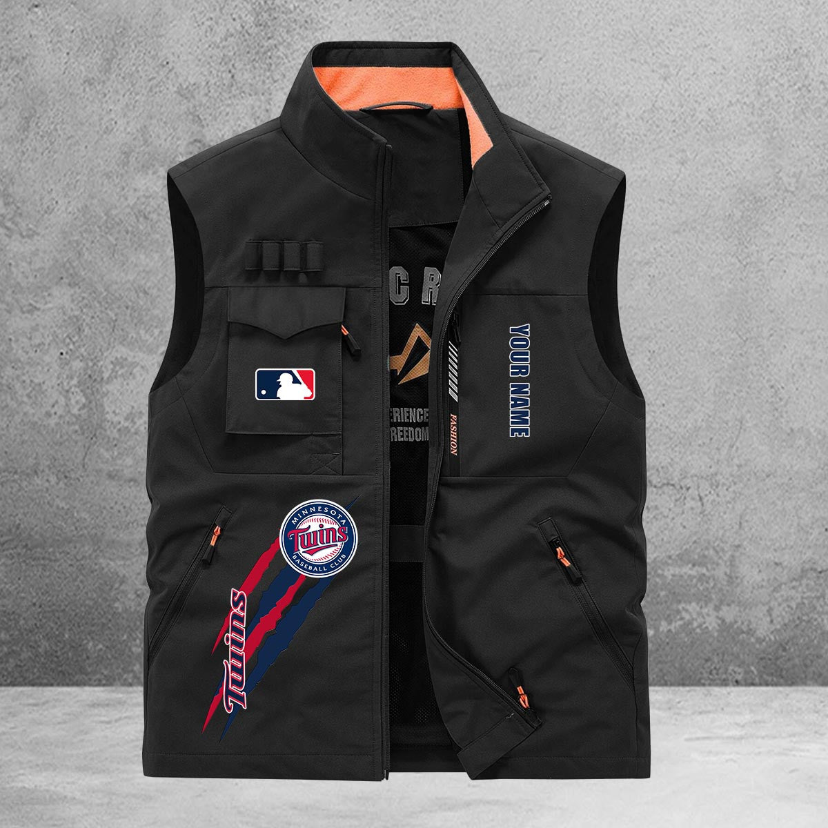 Minnesota Twins New Personalized Multi-Pockets Vest AZBTMPV000115