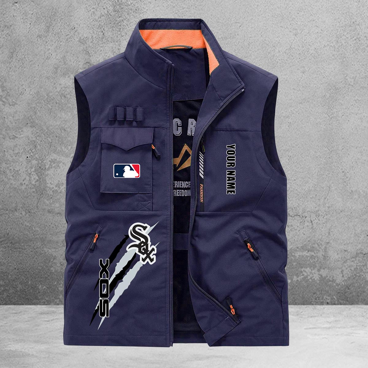 Chicago White Sox New Personalized Multi-Pockets Vest AZBTMPV000119