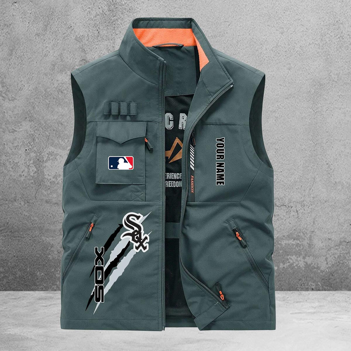 Chicago White Sox New Personalized Multi-Pockets Vest AZBTMPV000119