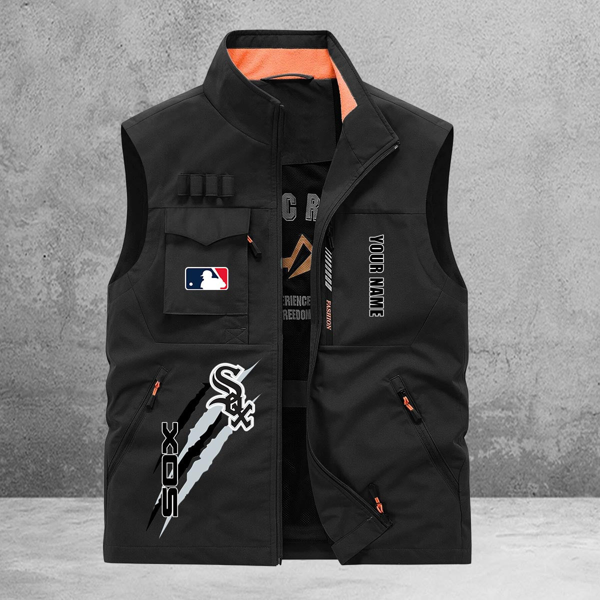 Chicago White Sox New Personalized Multi-Pockets Vest AZBTMPV000119