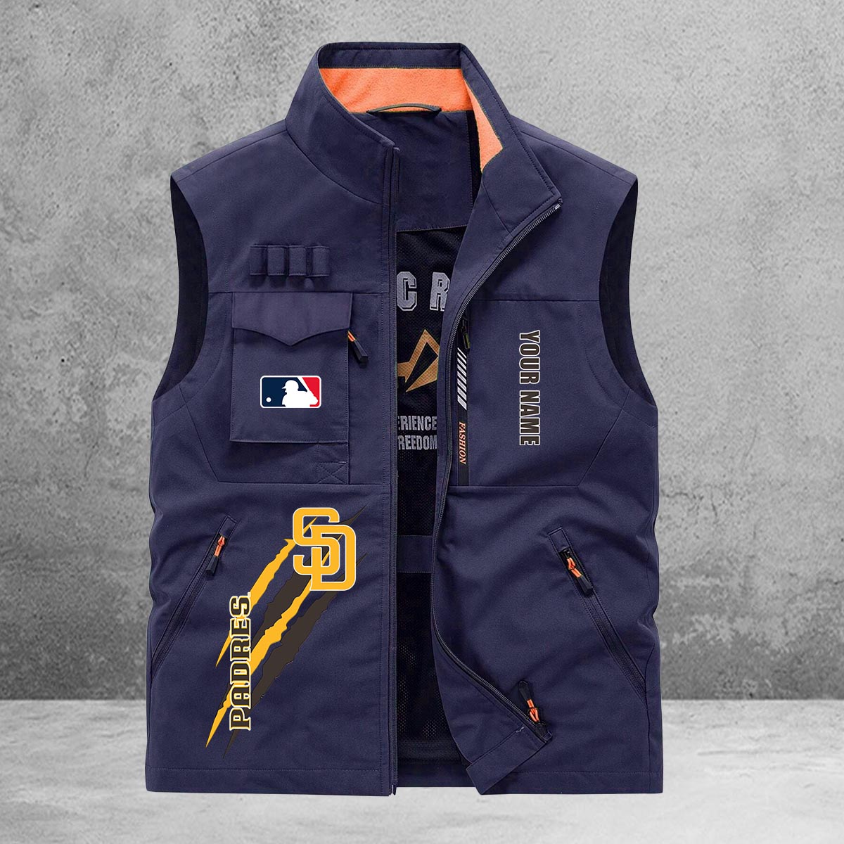 San Diego Padres New Personalized Multi-Pockets Vest AZBTMPV000120