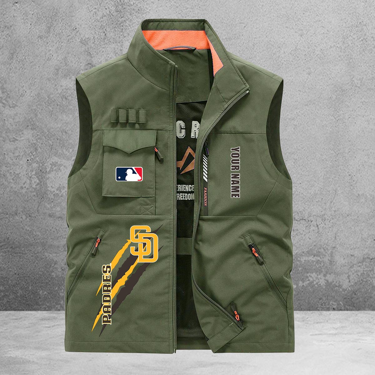 San Diego Padres New Personalized Multi-Pockets Vest AZBTMPV000120