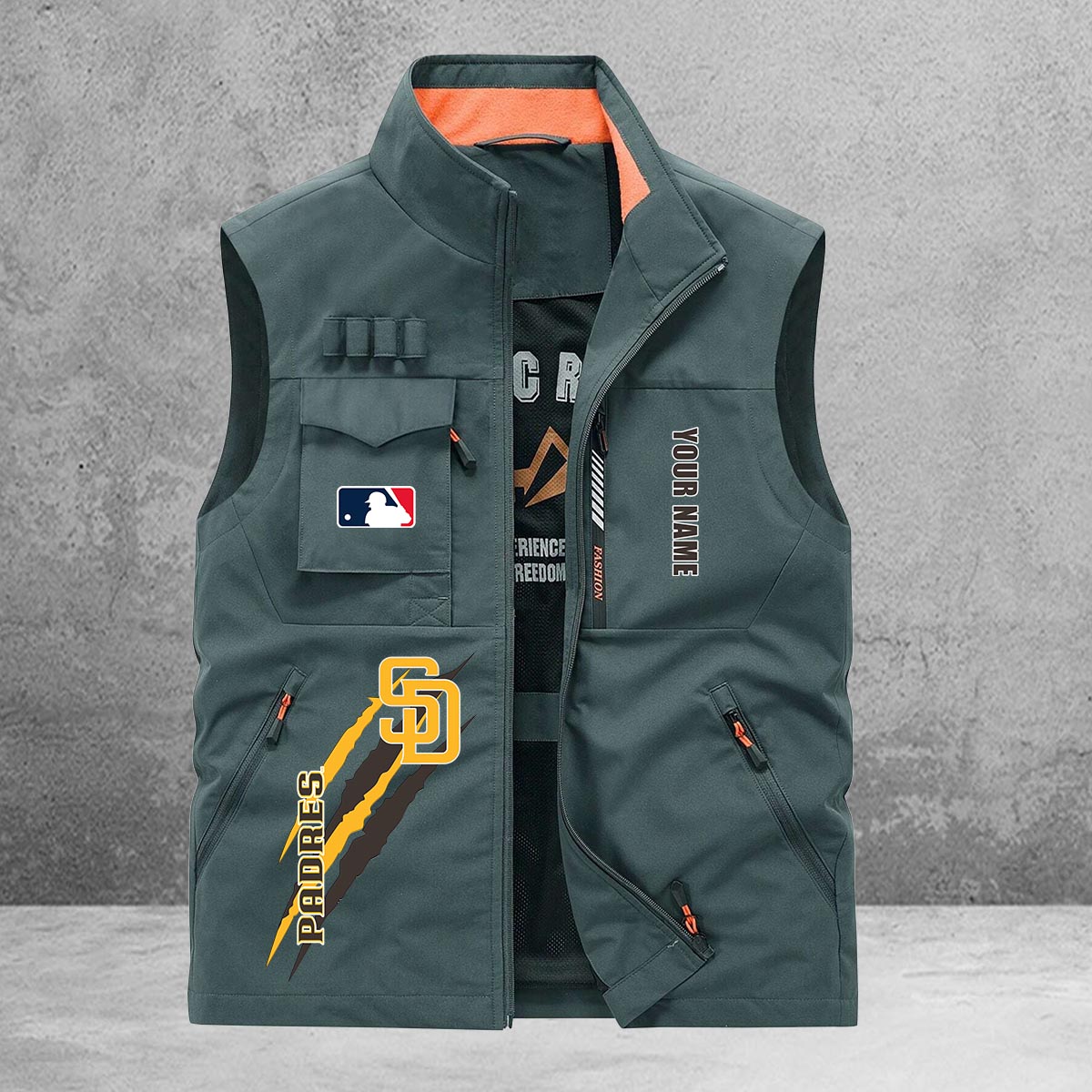 San Diego Padres New Personalized Multi-Pockets Vest AZBTMPV000120