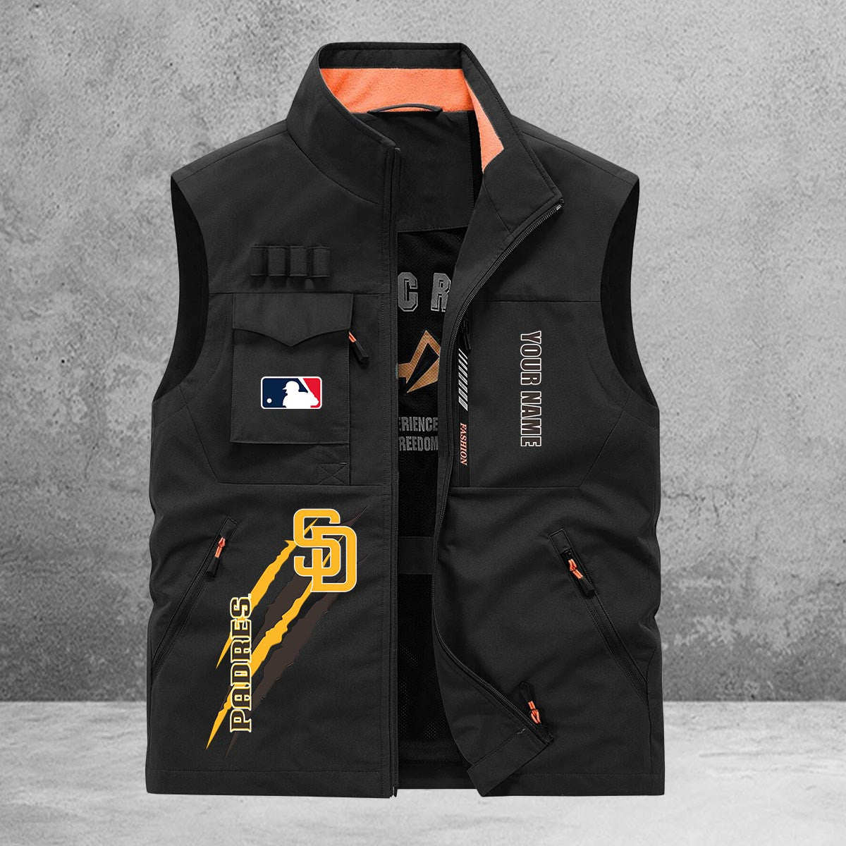 San Diego Padres New Personalized Multi-Pockets Vest AZBTMPV000120