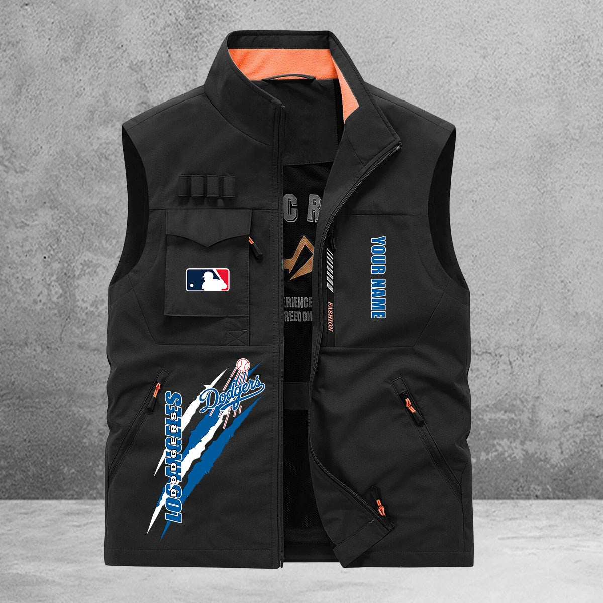 Los Angeles Dodgers New Personalized Multi-Pockets Vest AZBTMPV000121