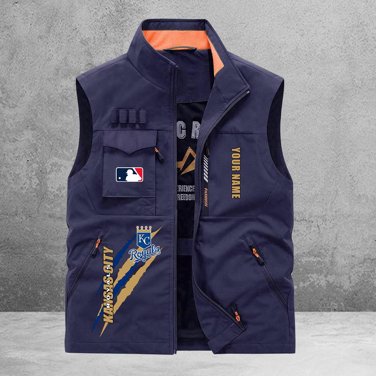 Kansas City Royals New Personalized Multi-Pockets Vest AZBTMPV000122