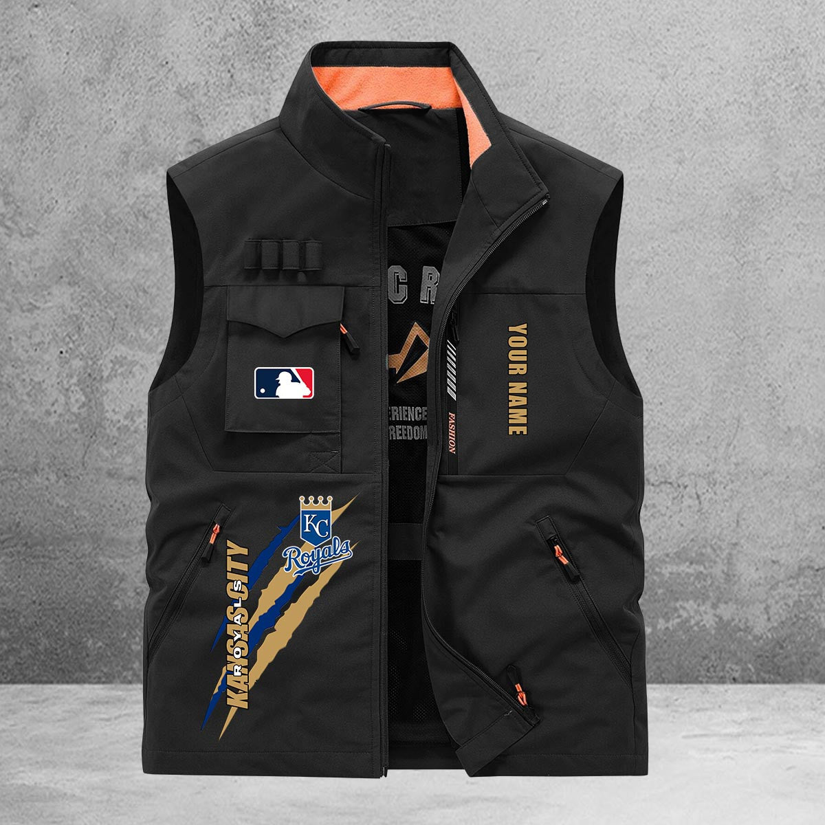 Kansas City Royals New Personalized Multi-Pockets Vest AZBTMPV000122