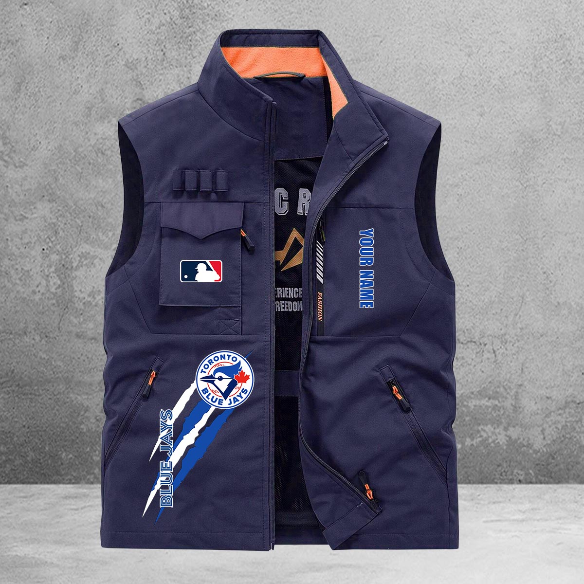 Toronto Blue Jays New Personalized Multi-Pockets Vest AZBTMPV000125