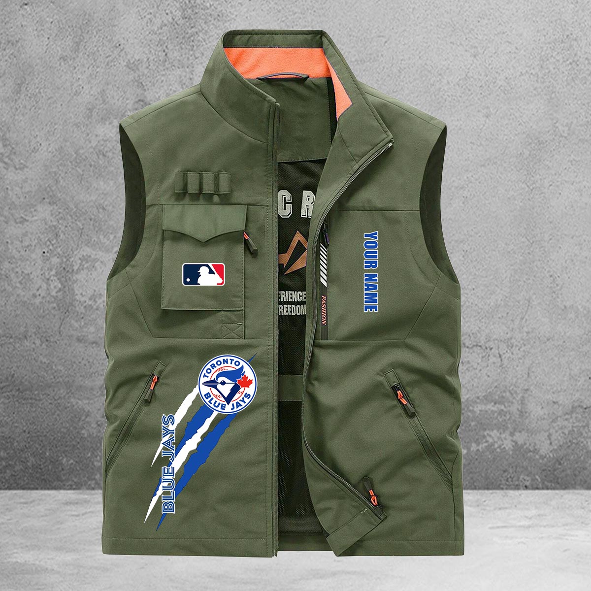 Toronto Blue Jays New Personalized Multi-Pockets Vest AZBTMPV000125