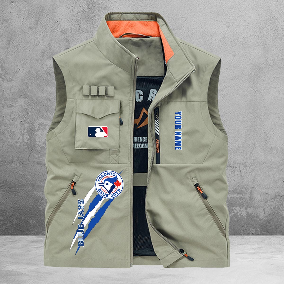 Toronto Blue Jays New Personalized Multi-Pockets Vest AZBTMPV000125