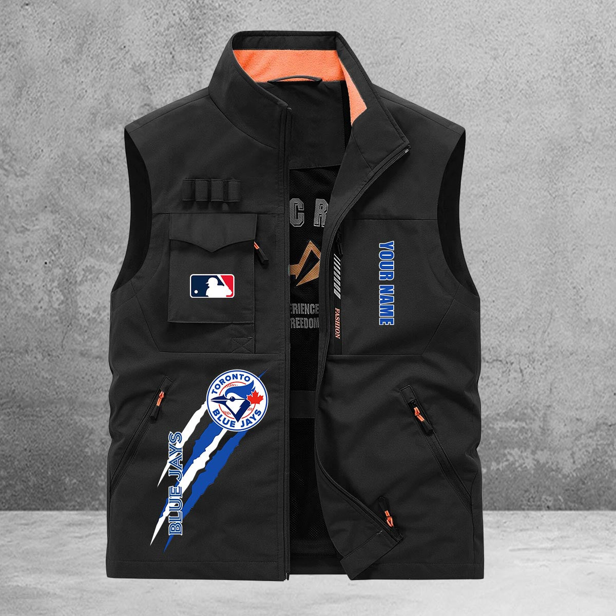 Toronto Blue Jays New Personalized Multi-Pockets Vest AZBTMPV000125