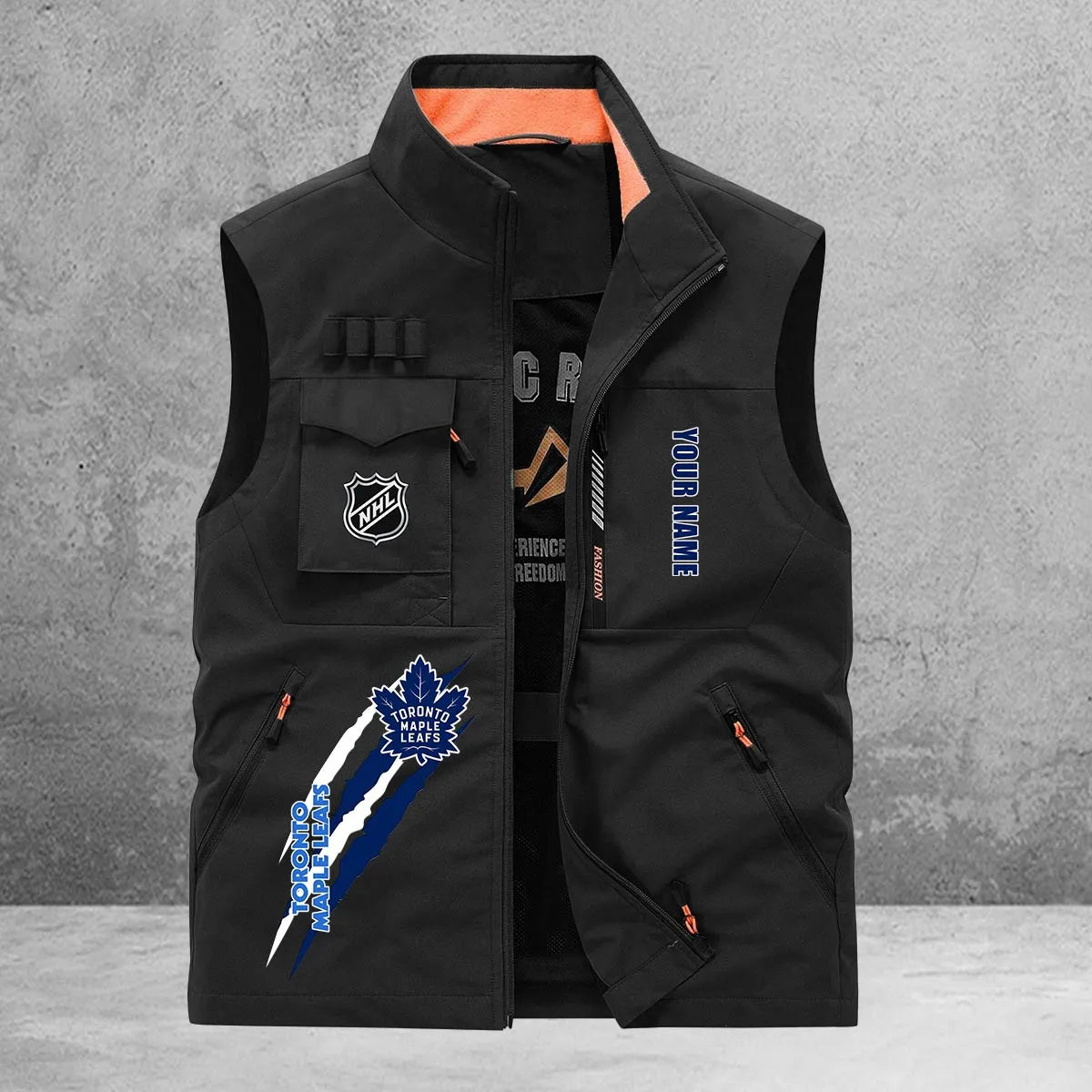 Toronto Maple Leafs New Personalized Multi-Pockets Vest AZBTMPV000186