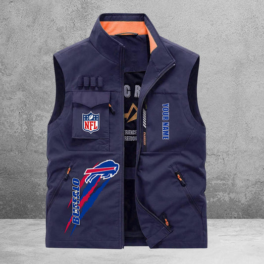 Buffalo Bills New Personalized Multi-Pockets Vest AZBTMPV000164