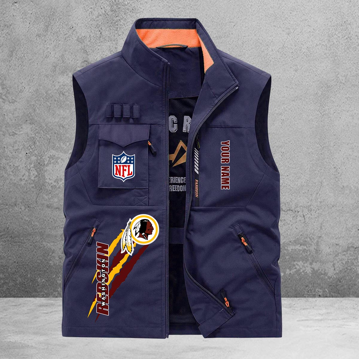 Washington Commanders New Personalized Multi-Pockets Vest AZBTMPV000140
