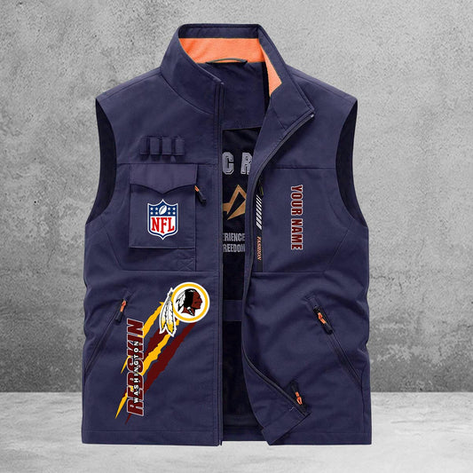 Washington Commanders New Personalized Multi-Pockets Vest AZBTMPV000140