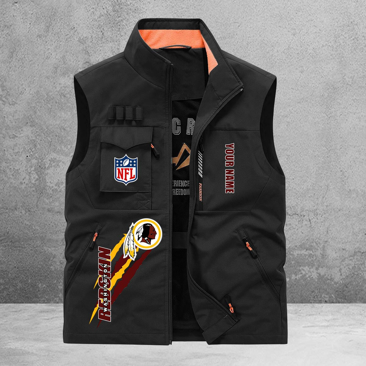 Washington Commanders New Personalized Multi-Pockets Vest AZBTMPV000140