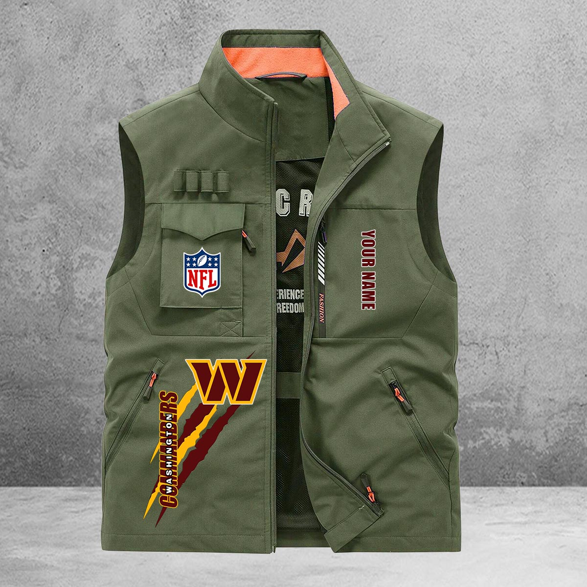 Washington Commanders New Personalized Multi-Pockets Vest AZBTMPV000149