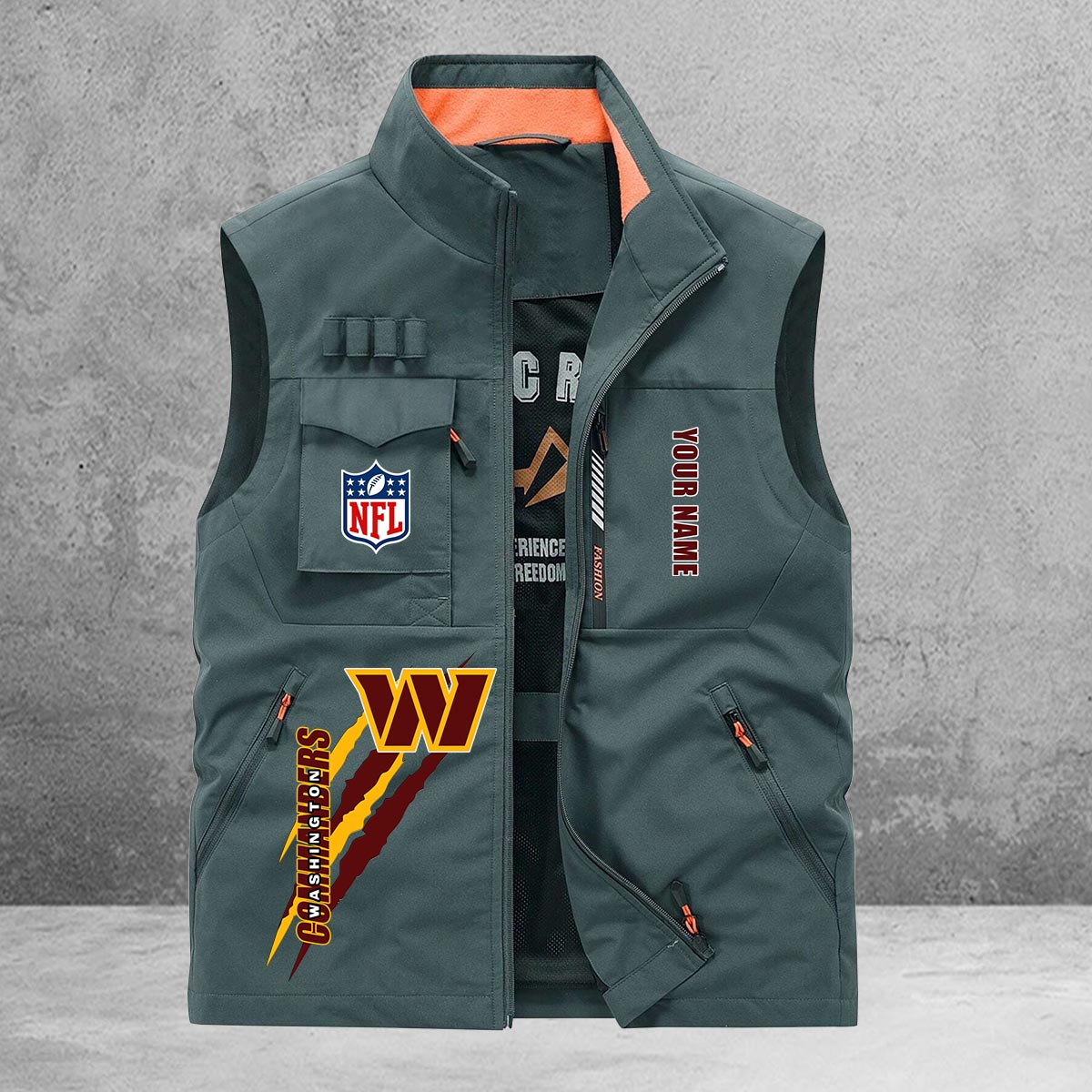 Washington Commanders New Personalized Multi-Pockets Vest AZBTMPV000149