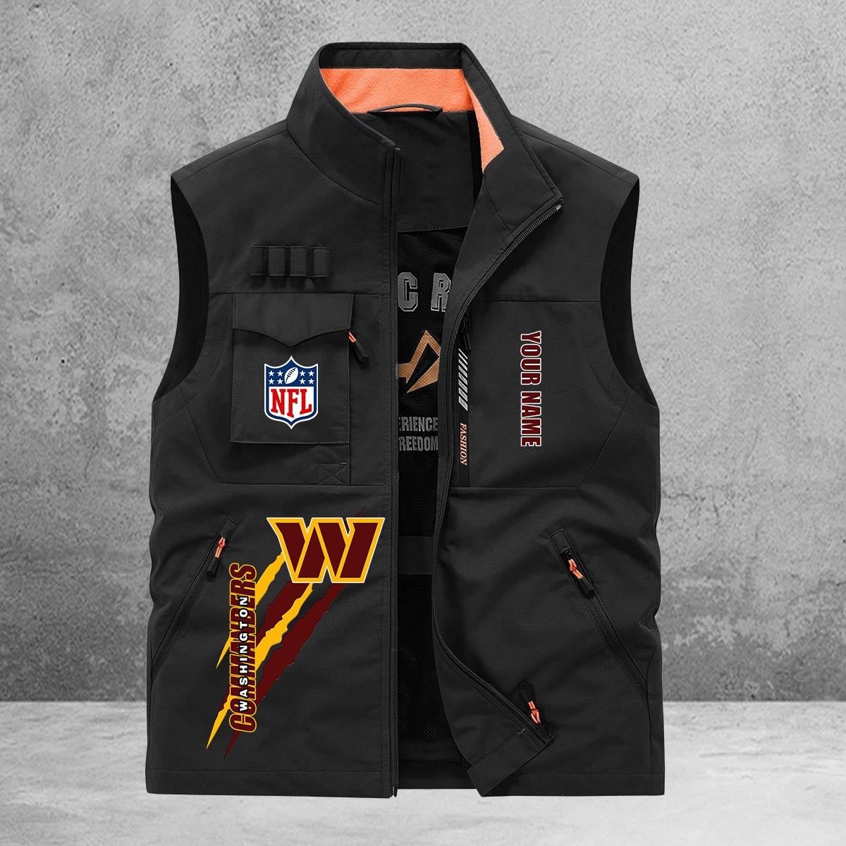 Washington Commanders New Personalized Multi-Pockets Vest AZBTMPV000149