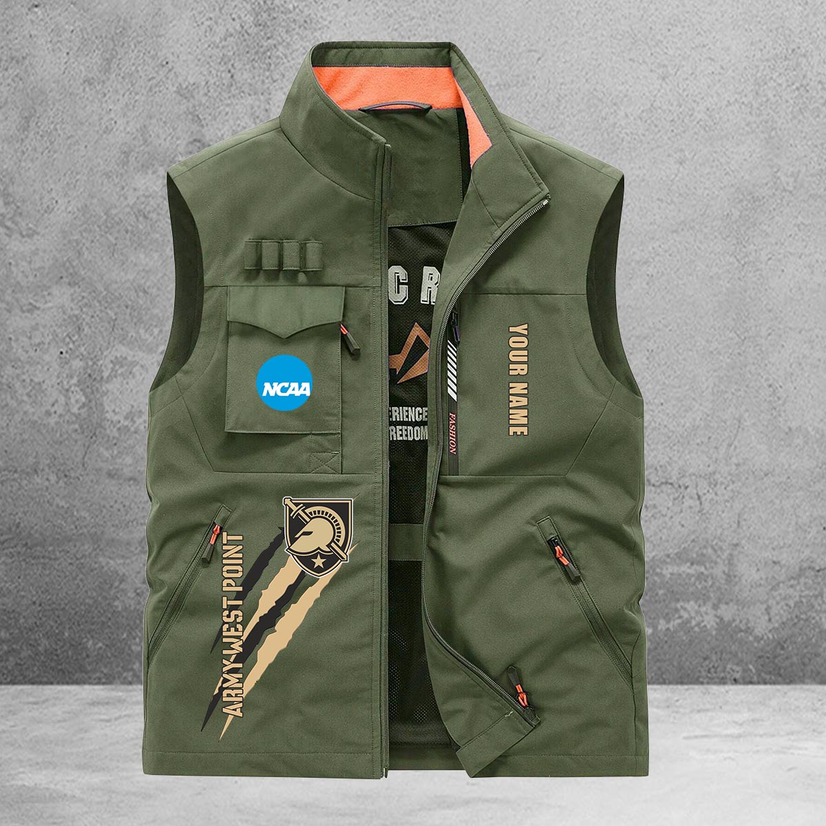 Army Black Knights New Personalized Multi-Pockets Vest AZBTMPV000076