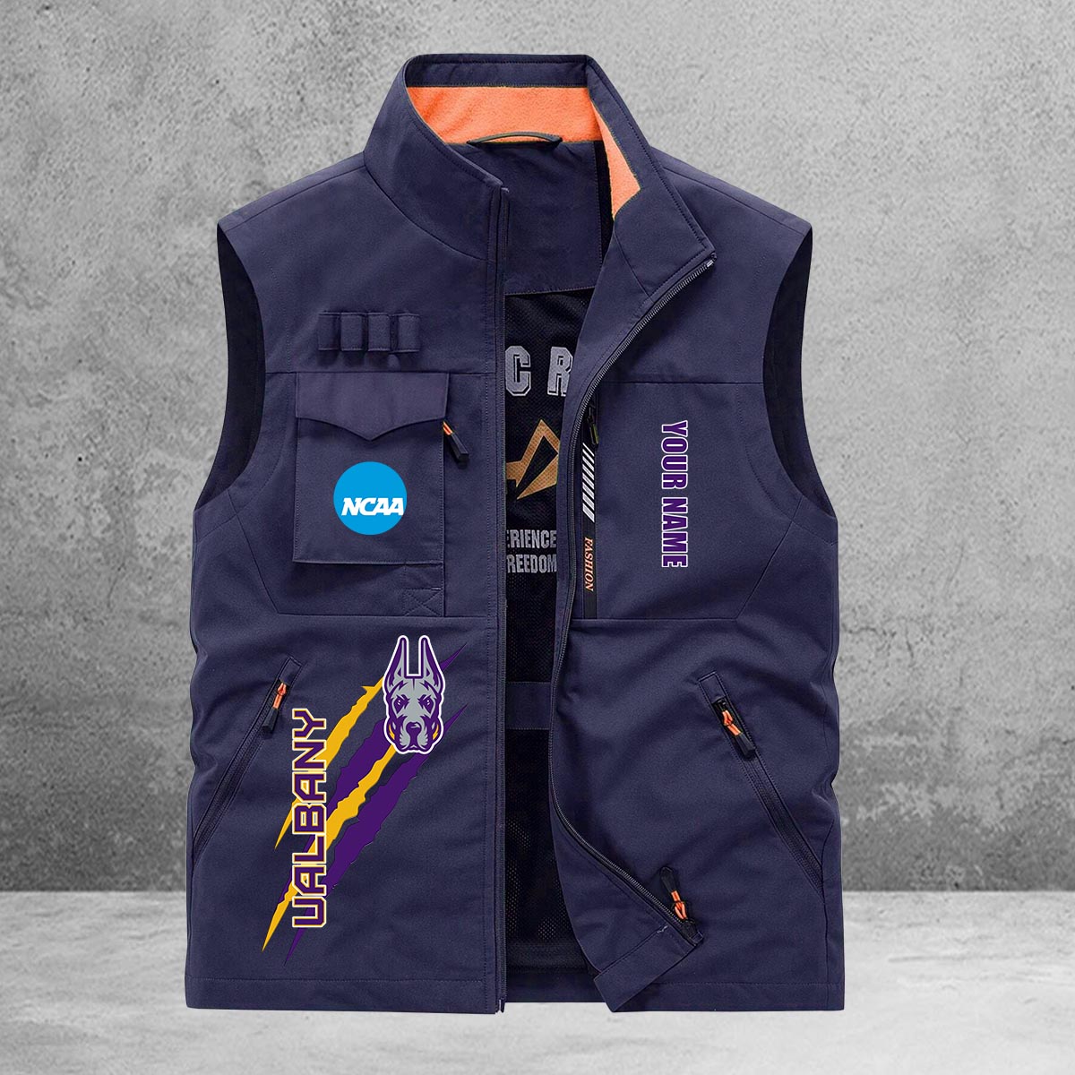 Albany Great Danes New Personalized Multi-Pockets Vest AZBTMPV000006
