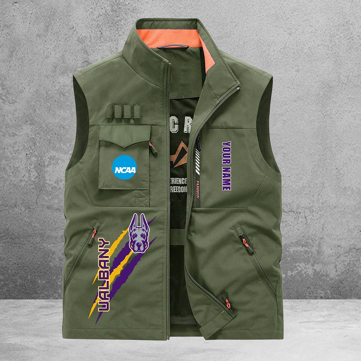 Albany Great Danes New Personalized Multi-Pockets Vest AZBTMPV000006