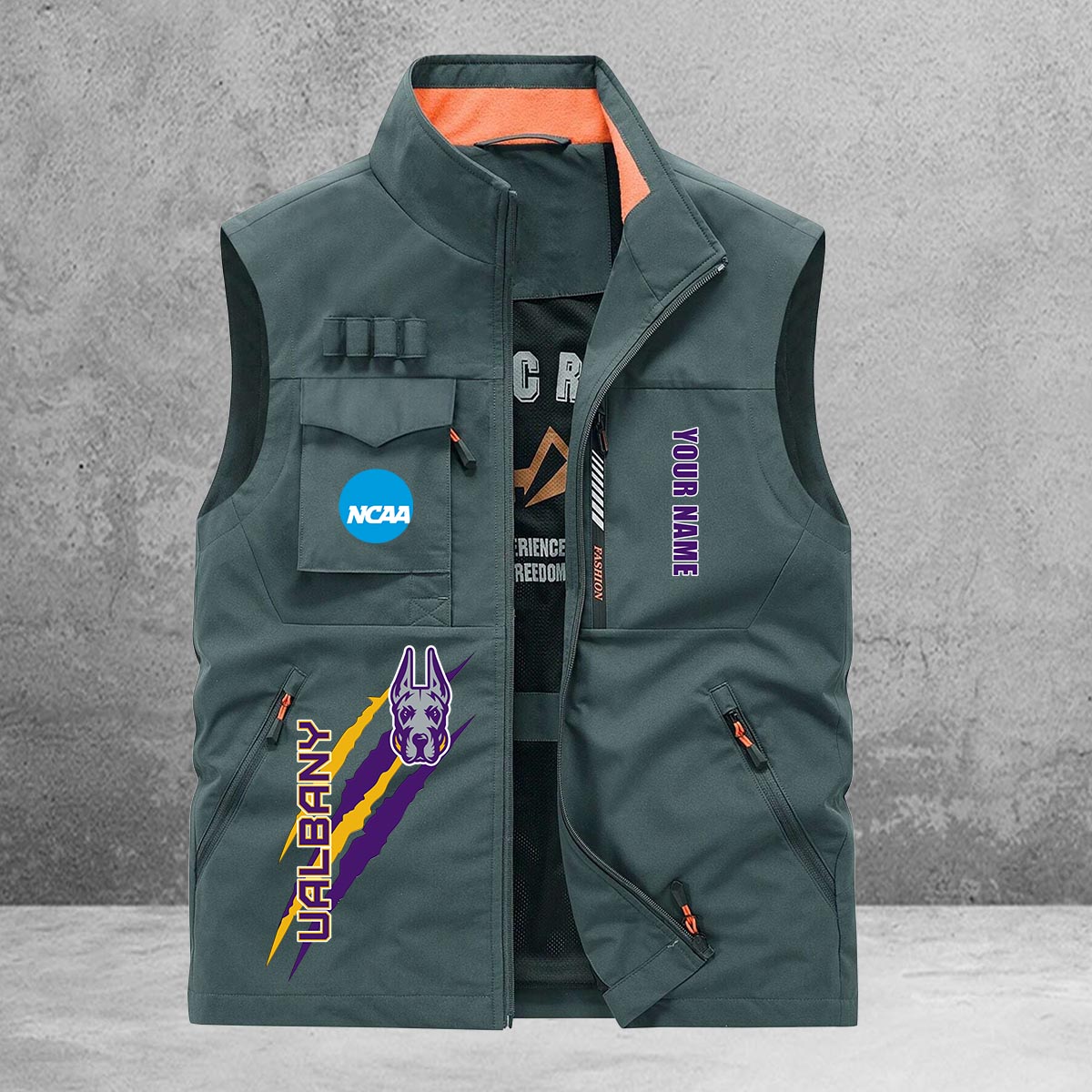 Albany Great Danes New Personalized Multi-Pockets Vest AZBTMPV000006