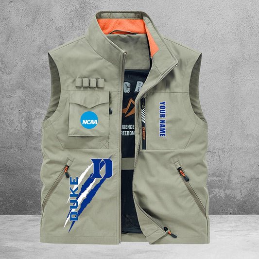 Duke Blue Devils New Personalized Multi-Pockets Vest AZBTMPV000040