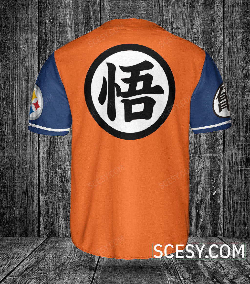 Pittsburgh Steelers Dragon Ball Baseball Jersey