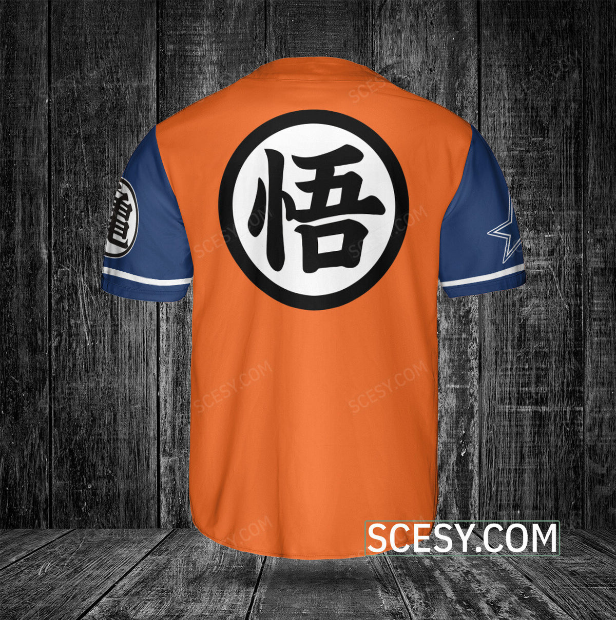 Dallas Cowboys Dragon Ball Baseball Jersey