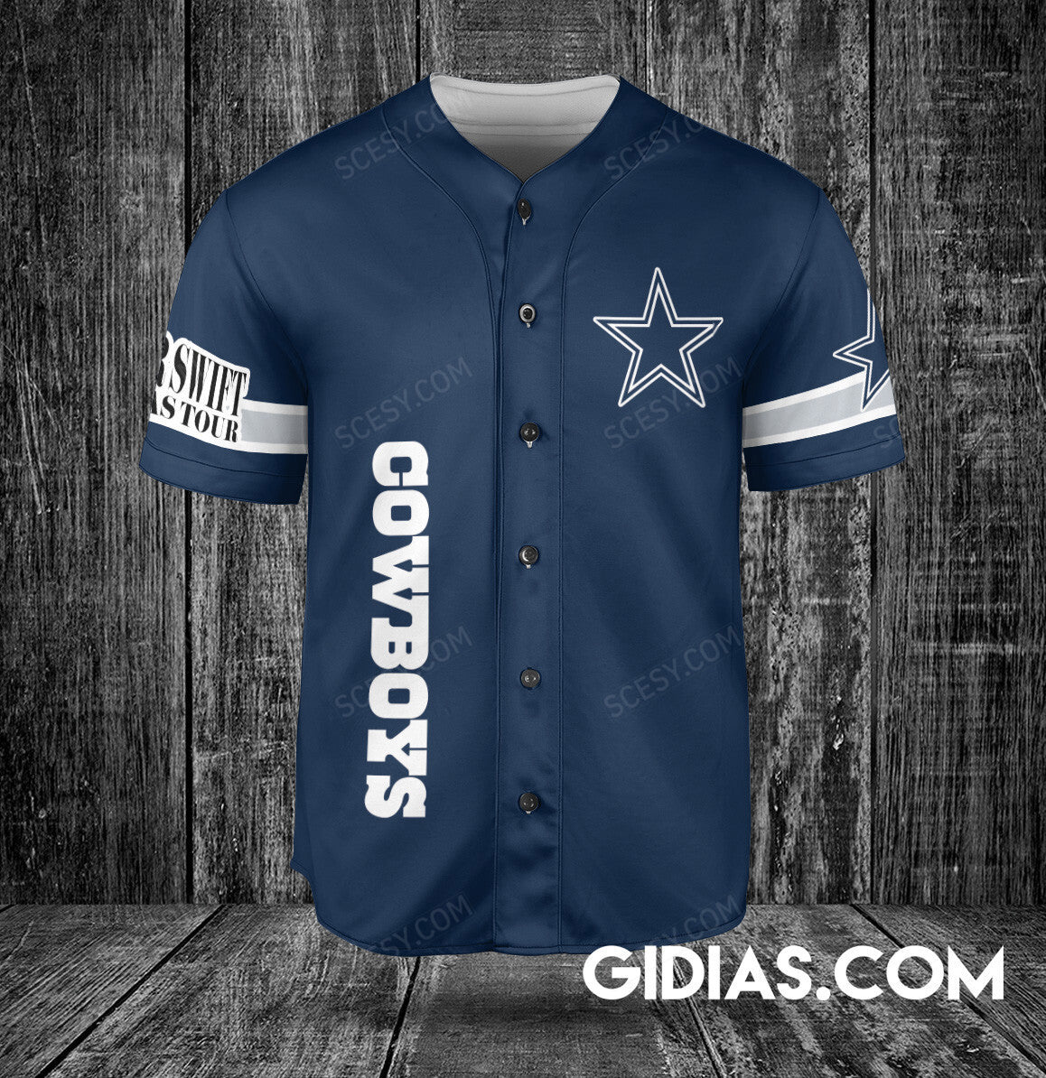 Dallas Cowboys Taylor Swift Baseball Jersey Navy Number #13