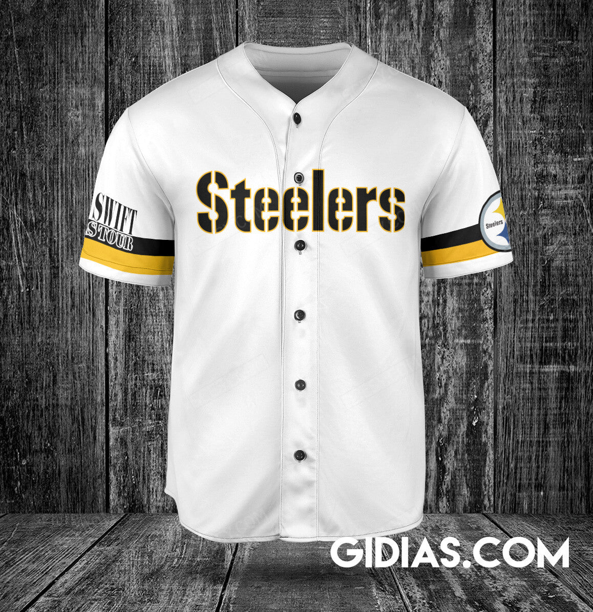 Pittsburgh Steelers Taylor Swift Baseball Jersey White Number #89