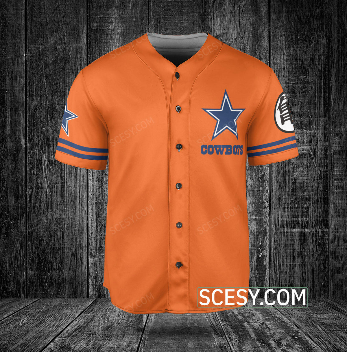 Dallas Cowboys Dragon Ball Son Goku Baseball Jersey Custom