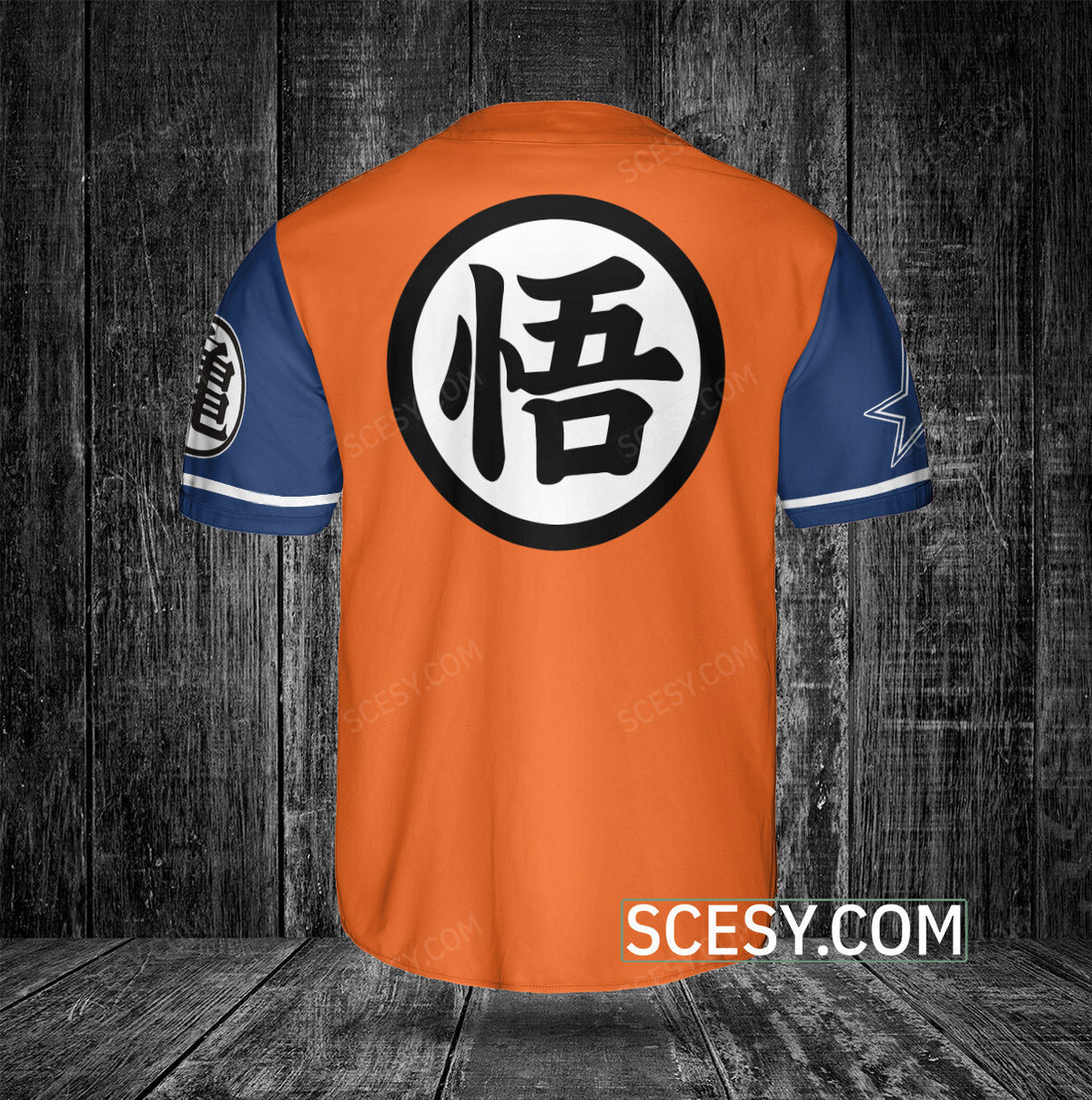 Dallas Cowboys Dragon Ball Son Goku Baseball Jersey (2)