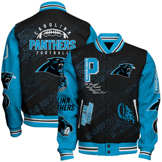 Carolina Panthers National Football Conference Unisex Varsity Jacket AZBTVJK000001