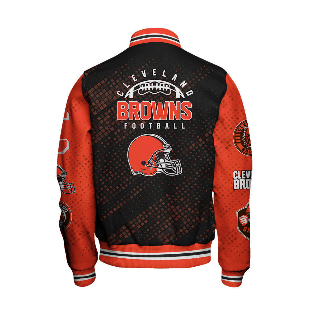 Cleveland Browns National Football Conference Unisex Varsity Jacket AZBTVJK000008