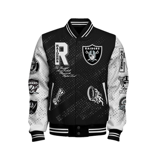 Las Vegas Raiders National Football Conference Unisex Varsity Jacket AZBTVJK000006